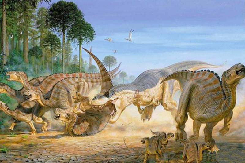 一幅文艺复兴时期的油画，出现了恐龙？恐龙真的灭绝了吗？
